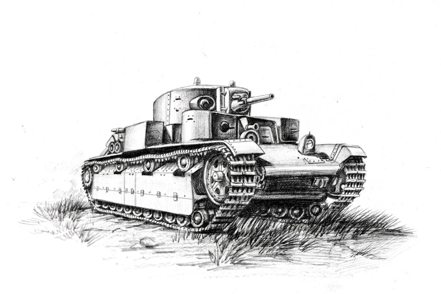 art-t-28-sovetskij-srednij-tank-karandash-ch-rno-belyj-risunok.jpg