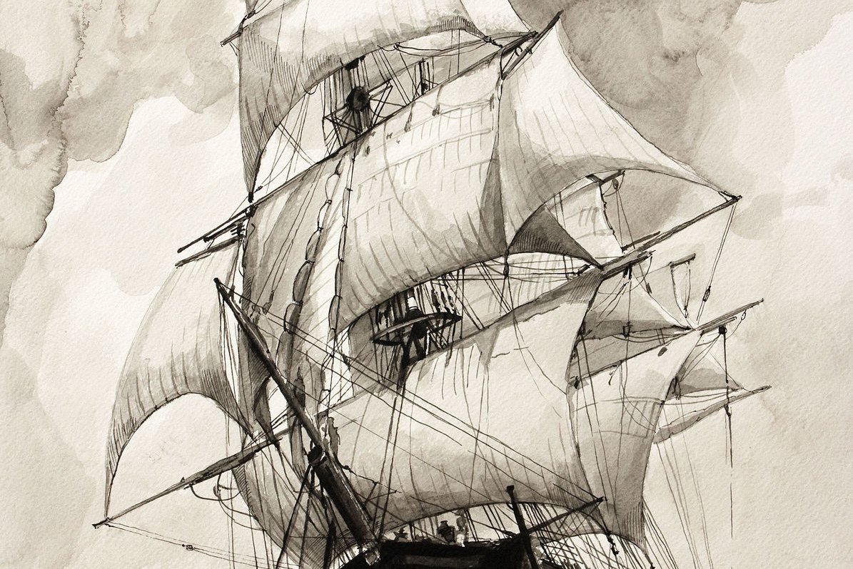 e261442b876ea9193a0ab9d9f56u--kartiny-i-panno-parusnik-kliper-risunok-tushyu-na-osnove-kart.jpg