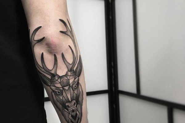 мужские тату на локте (2)