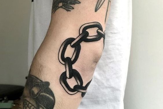 мужские тату на локте (30)