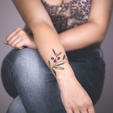 тату листья (30)