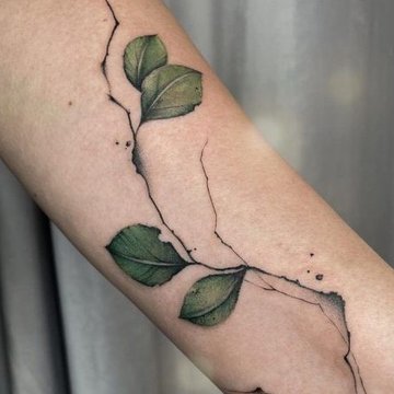 тату листья (37)